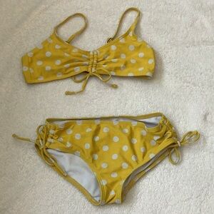 Yellow polka dot bikini